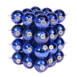 Boules de noël classic-bleu