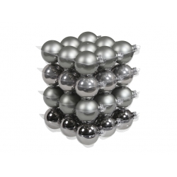 Boules de noël classic-foggy/grey