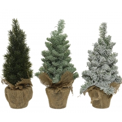 Trio mini sapins artificiels - 1