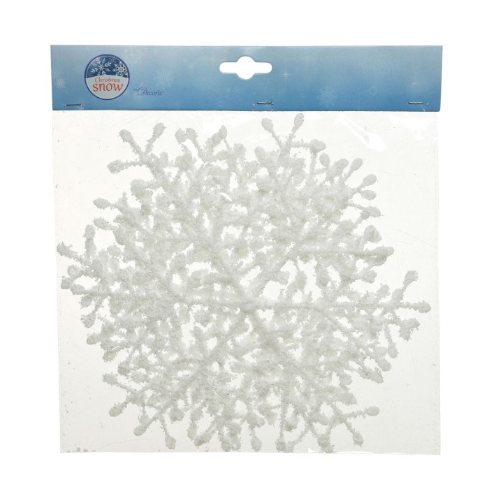 Flocon de neige en relief, blanc, avec des formes délicates et des détails scintillants.