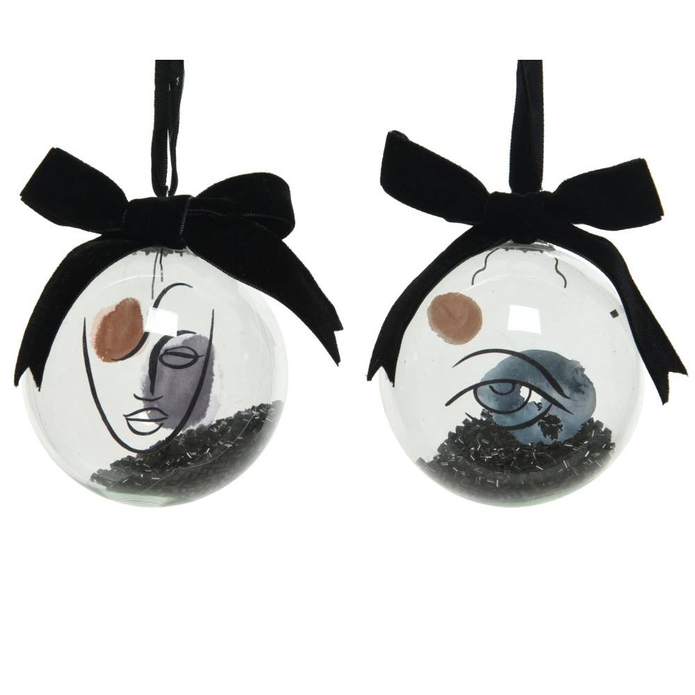 2x3 Boules design œil et visage | SAPINS.FR