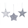 Assortiment d'Etoiles Argent à Suspendre Assortiment d'Etoiles Argent à Suspendre