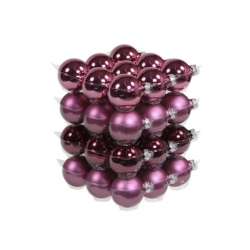 Boules de Noël Classic Mauve