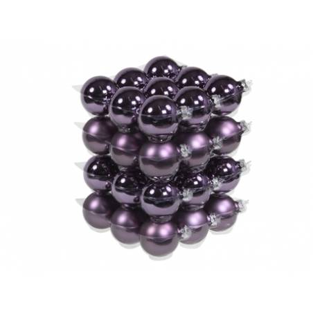 Boules de Noël Classic Mauve Boules de Noël Classic Mauve