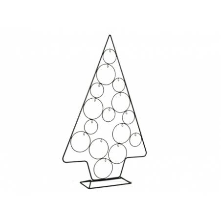 Sapin triangle à piles lumineux Blanc chaud 40 LED - Déco de Noël pour la  maison - Eminza