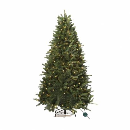 Sapin de Noël artificiel blanc 500 LED / 857 branches / 225 cm, Sapins  artificiels