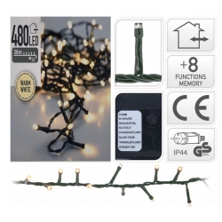 Guirlande  480 led blanc chaud