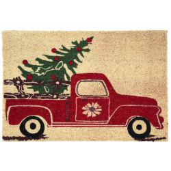 Paillasson voiture et sapin de Noël