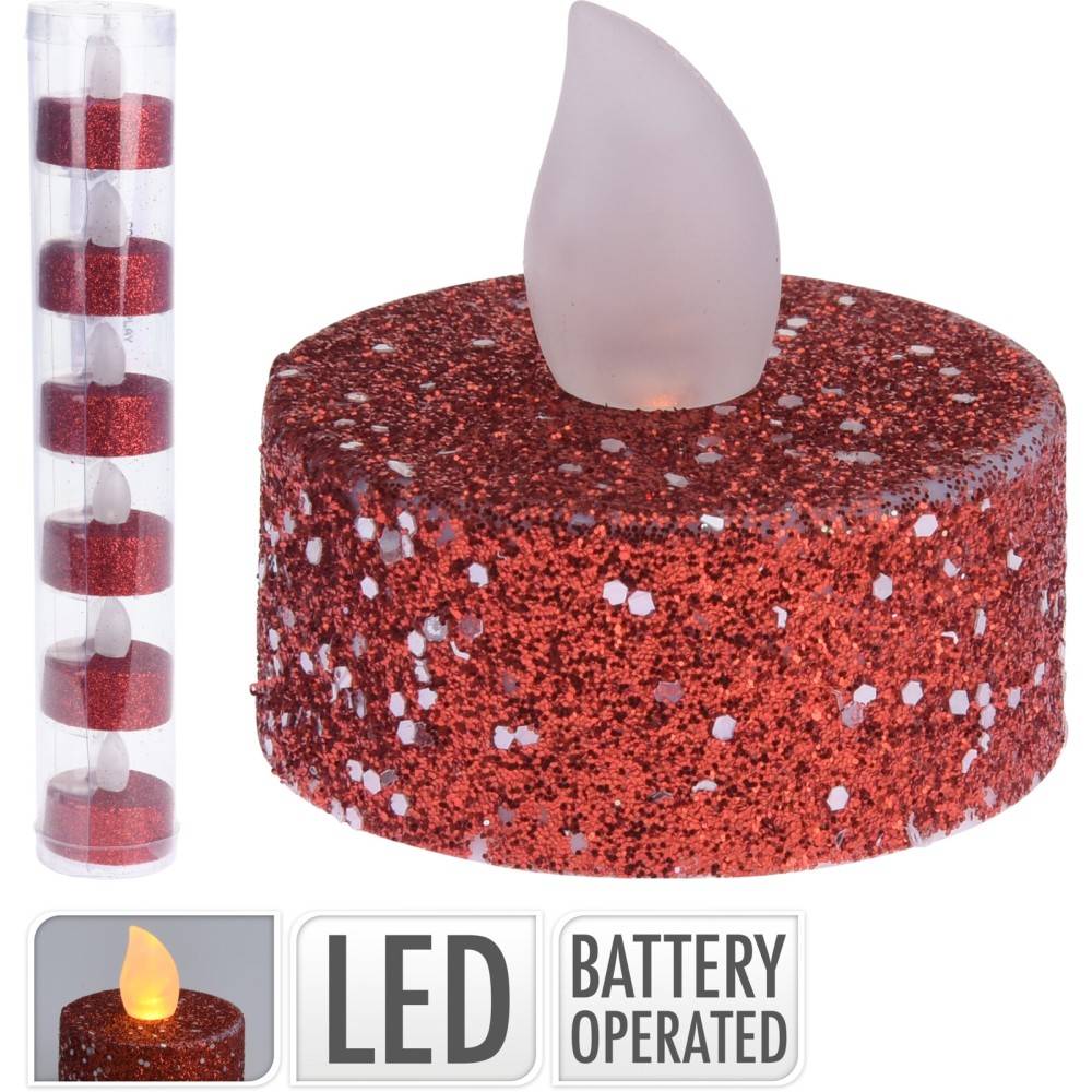 Bougies chauffe-plat LED - 24 pièces - Avec minuterie - Bougies