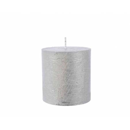 Bougie glitter argentée 7cm Bougie glitter argentée 7cm