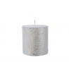 Bougie glitter argentée 7cm Bougie glitter argentée 7cm