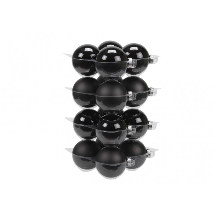 Structure moderne en sphères noires brillantes, empilées sur plusieurs niveaux.
