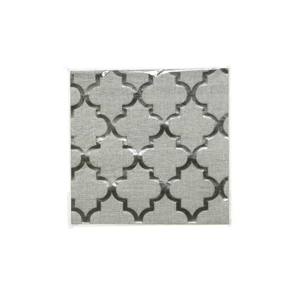 Serviette papier argent