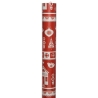 Papier cadeau rouge et blanc