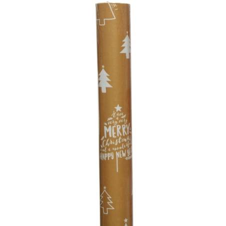 Papier cadeau or/argent | SAPINS.FR