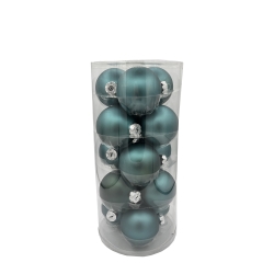 15 Boules de Noël turquoise...