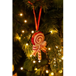 8 Suspensions bonbons 7,5cm | SAPINS.FR