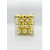 18 Boules dorées en verre 4cm | SAPINS.FR 18 Boules dorées en verre 4cm | SAPINS.FR