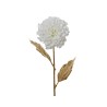 Fleur blanche délicate sur une tige dorée avec des feuilles stylisées. Fleur blanche délicate sur une tige dorée avec des feuilles stylisées.
