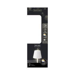 Lampe de table rechargeable blanche | SAPINS.FR