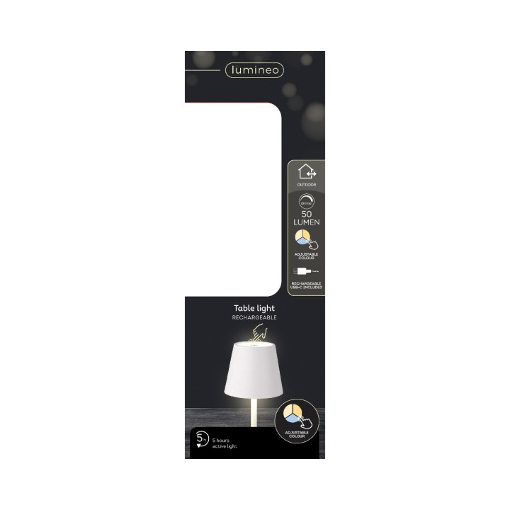 Lampe de table blanche, design moderne, éclairage doux, socle élégant et minimaliste.