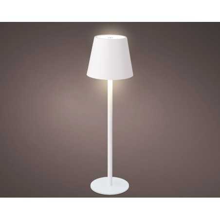Lampe de table rechargeable blanche | SAPINS.FR Lampe de table rechargeable blanche | SAPINS.FR