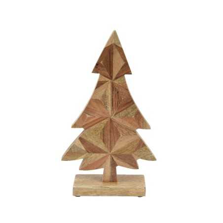 Sculpture en bois représentant un sapin stylisé aux formes géométriques. Sculpture en bois représentant un sapin stylisé aux formes géométriques.