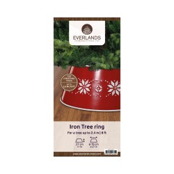 Cache pied de sapin rouge 70cm | SAPINS.FR