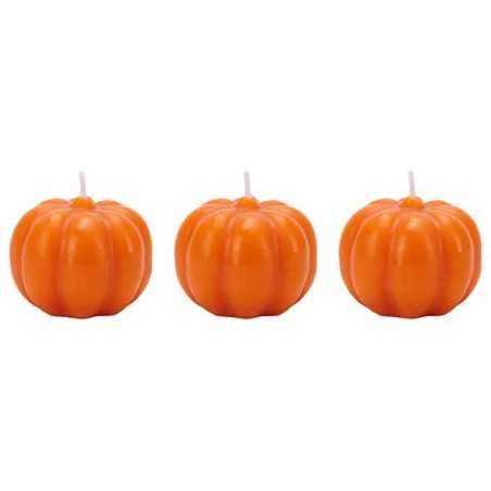 3 Bougies citrouille 3 Bougies citrouille