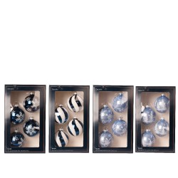 16 Boules en verre assortie | SAPINS.FR