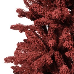 Burgundy sapin artificiel floqué bordeaux | SAPINS.FR