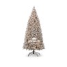 Sapin artificiel floqué & light