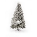 Sapin artificiel floqué blanc