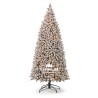 Sapin artificiel floqué & light