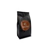 Sac noir élégant avec un logo rond marron, pour du café de qualité supérieure. Sac noir élégant avec un logo rond marron, pour du café de qualité supérieure.