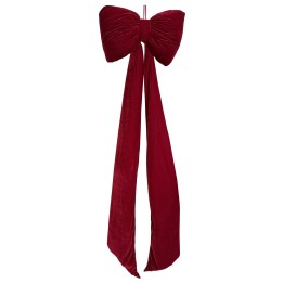 Nœud bouffant en velours rouge 230 cm