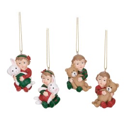 Bébé avec sa peluche