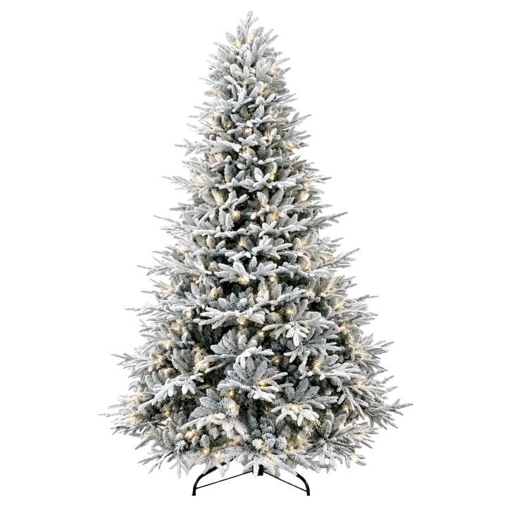 Sapin de Noël artificiel Monaco floqué LED