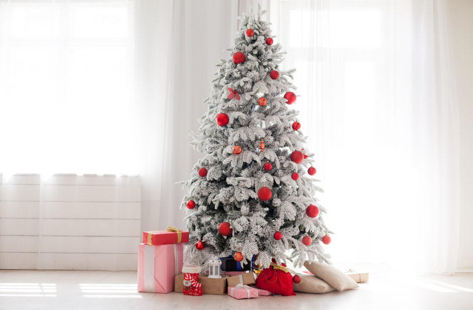 Tapis De Sapin Rond (D90 Cm) Père Noël Rigolo - Sapin Et Arbre Artificiel - Eminza