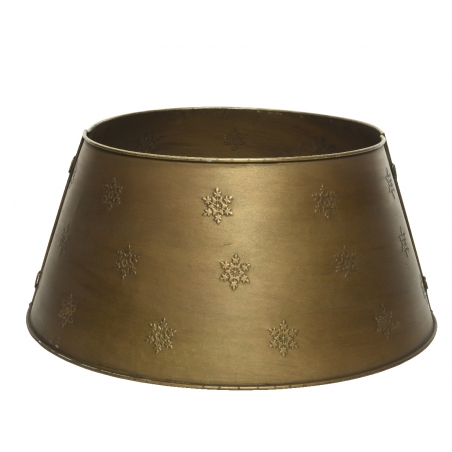 cache pied metal bronze